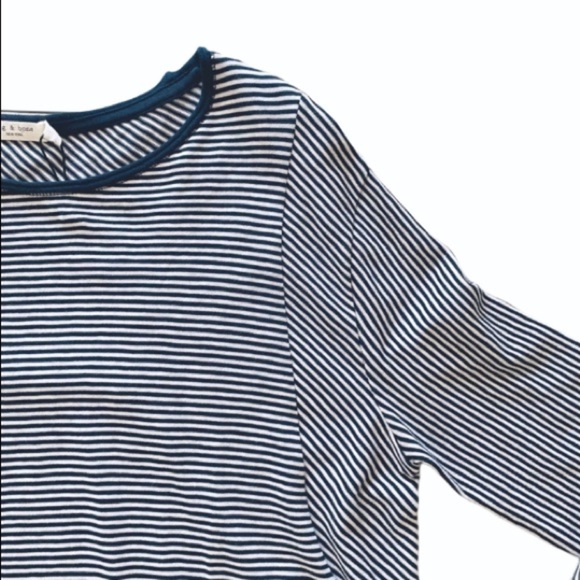RAG & BONE Striped Long Sleeve T -Shirt Dress - Picture 4 of 10